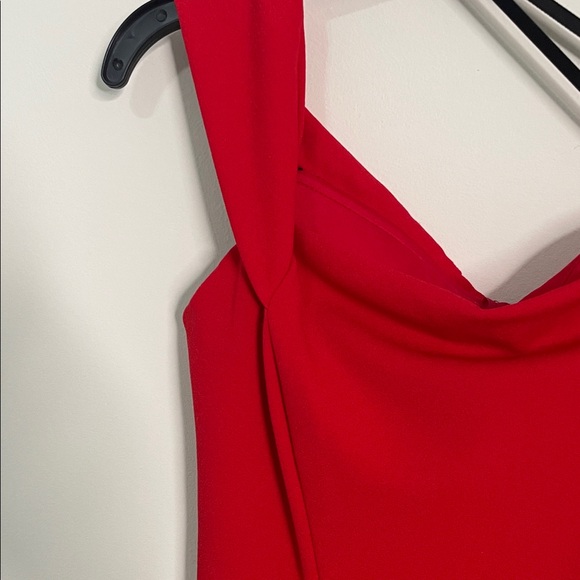 Darling Red Ruffle Mini Dress - Picture 4 of 6